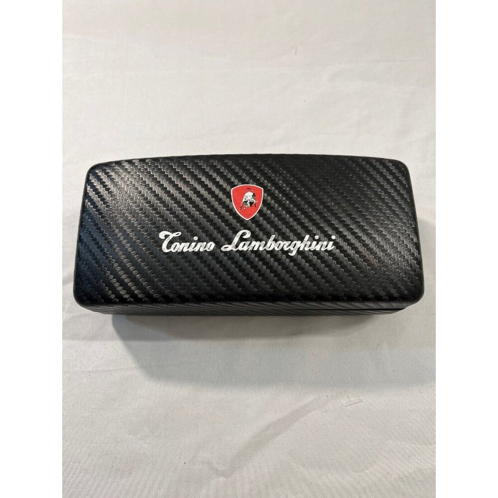 Tonino Lamborghini Carbon Fiber Pattern Sunglasses Case